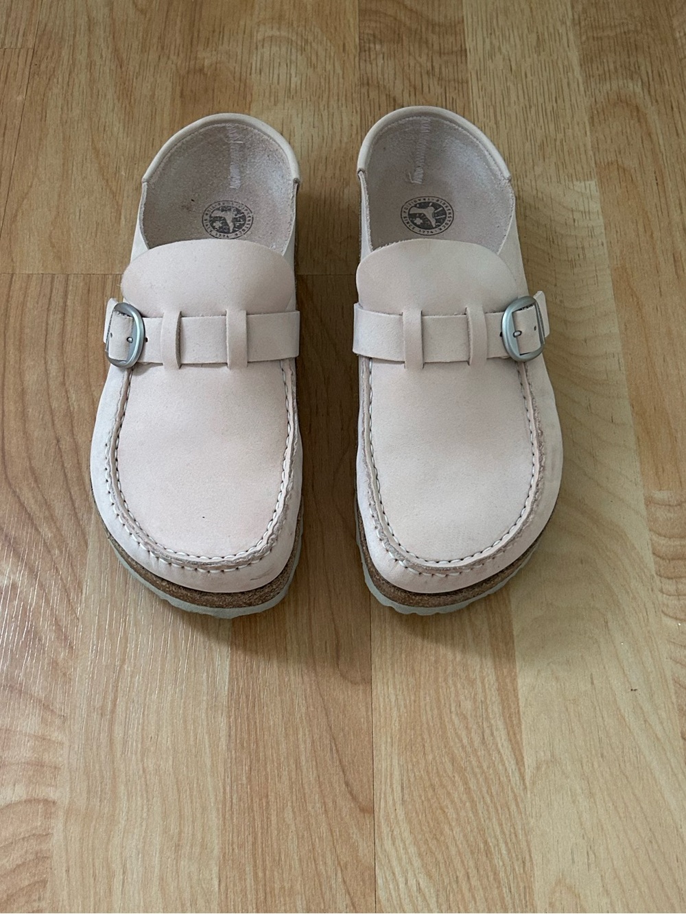 Birkenstock Buckley Clog Light Pink Suede Size 40